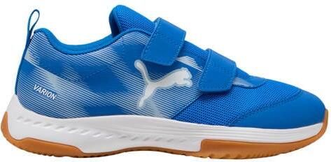 Puma Varion 3 V junior imitatieleren voetbalschoenen blauw Imitatieleer