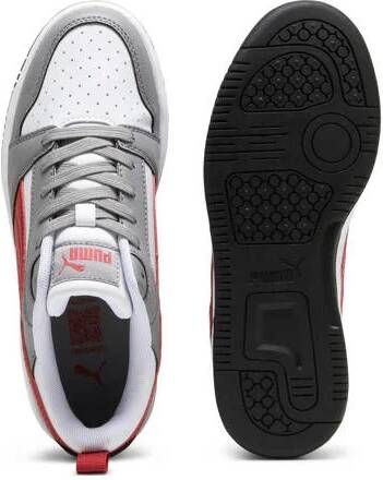 Puma Rebound v6 Low V6 Lo sneakers grijs rood zwart Imitatieleer 35.5 - Foto 2