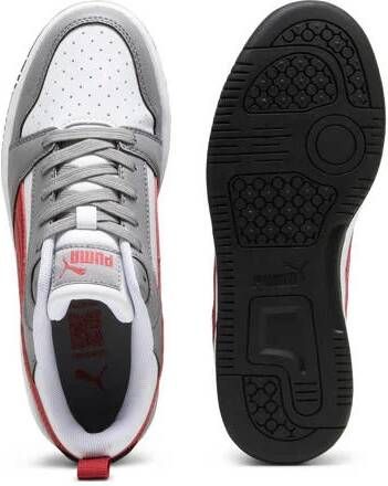 Puma Rebound V6 Lo sneakers grijs rood zwart Imitatieleer 35.5 - Foto 2