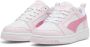 Puma Rebound v6 Low V6 Lo sneakers Wit Fuchsia Roze Jongens Meisjes Imitatieleer 39 - Thumbnail 4