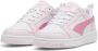 Puma Rebound V6 Lo sneakers Wit Fuchsia Roze Imitatieleer 35.5 - Thumbnail 4