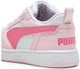 Puma Rebound V6 Lo sneakers wit roze lichtroze Jongens Meisjes Imitatieleer 28 - Thumbnail 4
