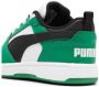 Puma Rebound V6 Lo sneakers wit zwart groen Jongens Meisjes Leer Meerkleurig 26 - Thumbnail 6