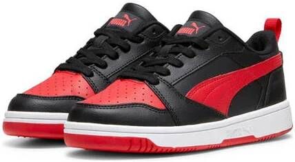 Puma Rebound V6 Lo sneakers zwart rood Imitatieleer Meerkleurig 35.5 - Foto 2