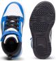 Puma Rebound V6 Mid sneakers wit zwart blauw Jongens Meisjes Imitatieleer 28 - Thumbnail 3