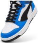 Puma Rebound V6 Mid sneakers wit zwart kobaltblauw Imitatieleer 35.5 - Thumbnail 4