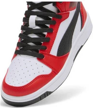 Puma Rebound V6 Mid Jr White Black for All Time Red Fashion sneakers Schoenen weiß maat: 37.5 beschikbare maaten:36 37.5 38.5 39 - Foto 12