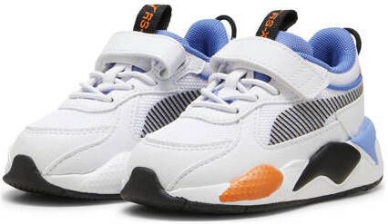 Puma RS-X sneakers wit lichtblauw oranje Jongens Meisjes Mesh Meerkleurig 24 - Foto 2