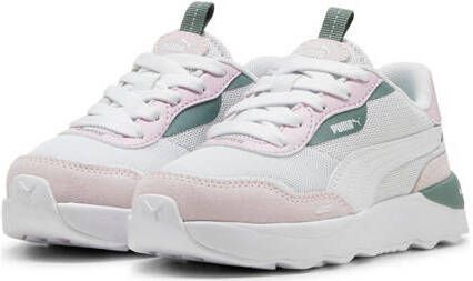 Puma Runtamed Platform sneakers aqua wit lila mintgroen Blauw Jongens Meisjes Mesh 32 - Foto 3