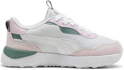 Puma Runtamed Platform sneakers aqua wit lila mintgroen Blauw Jongens Meisjes Mesh 34