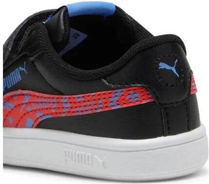 Puma Smash 3.0 L Masked Hero V sneakers zwart rood blauw Jongens Meisjes Leer 20