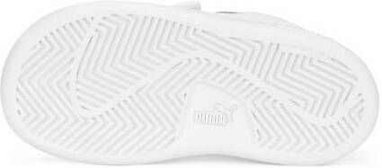 Puma Smash 3.0 L V leren sneakers wit lichtgrijs Jongens Meisjes Leer Meerkleurig 20