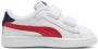 Puma Smash 3.0 L V leren sneakers wit rood donkerblauw Jongens Meisjes Leer 26 - Thumbnail 3