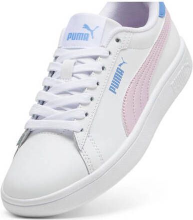 Puma Smash 3.0 sneakers wit lila kobaltblauw Jongens Meisjes Imitatieleer 35.5 - Foto 2