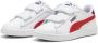 Puma Smash 3.0 L V leren sneakers wit rood donkerblauw Leer 22 - Thumbnail 2