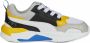 Puma X-Ray 2 Square AC PS sneakers lichtgrijs wit blauw geel - Thumbnail 6