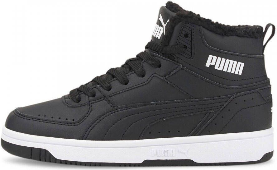 PUMA Rebound Joy Fur Sneakers Zwart Kinderen - Foto 4