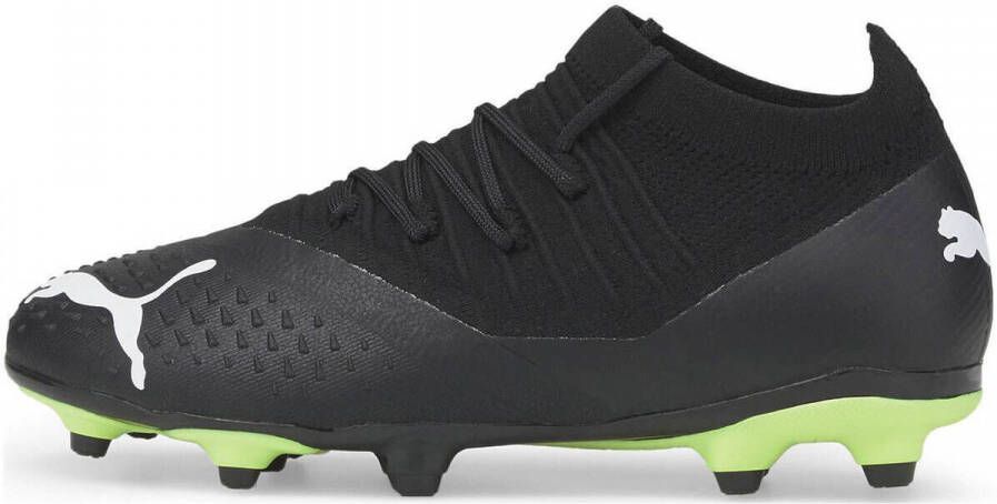 PUMA Future 3.3 Gras Kunstgras Voetbalschoenen (MG) Kids Zwart Wit Geel - Foto 2