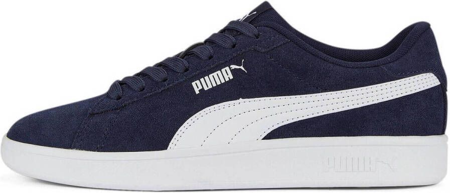 Puma Smash 3.0 SD suède sneakers donkerblauw wit - Foto 2