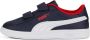 Puma Smash 3.0 sneakers donkerblauw wit rood - Thumbnail 3