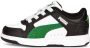 Puma Rebound Joy Lo AC sneakers zwart wit groen Imitatieleer 21 - Thumbnail 3
