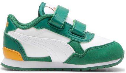 Puma ST Runner V3 sneakers groen wit geel Jongens Meisjes Imitatieleer 20