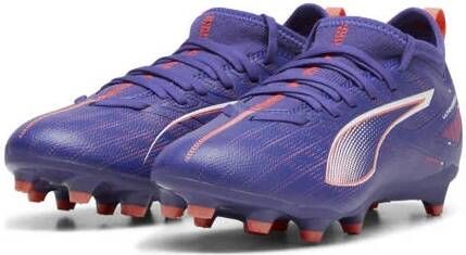 Puma Ultra 5 Match Jr. voetbalschoenen kobaltblauw wit koraalrood Imitatieleer 29 - Foto 3