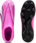 Puma Ultra Match FG AG Junior voetbalschoenen roze wit zwart Jongens Meisjes Imitatieleer 28 - Thumbnail 3