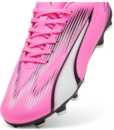 Puma Ultra Play FG AG Jr. voetbalschoenen roze wit zwart Jongens Meisjes Imitatieleer 29