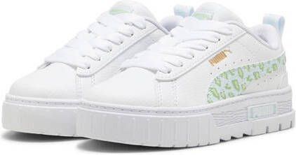 Puma Wild sneakers wit lichtgroen Meisjes Imitatieleer Logo 28 - Foto 3