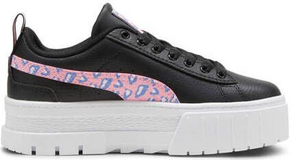 Puma Wild sneakers zwart roze lila Meisjes Imitatieleer Dierenprint 35.5