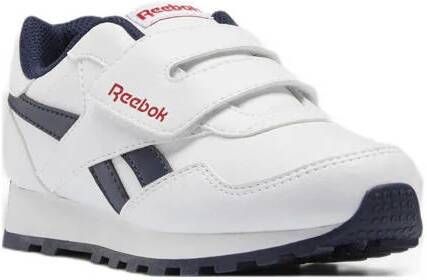 Reebok Classics Royal Prime sneakers wit donkerblauw rood Jongens Meisjes Imitatieleer 30.5