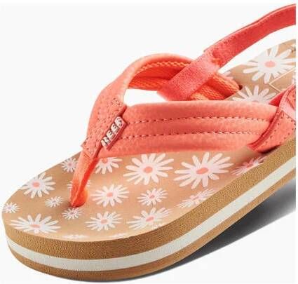 Reef Little Ahi teenslippers met hielbandje zalm Roze Meisjes 28