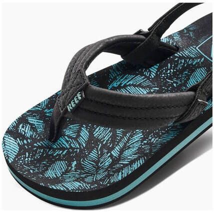 Reef Little Ahi teenslippers zwart aqua Jongens 29