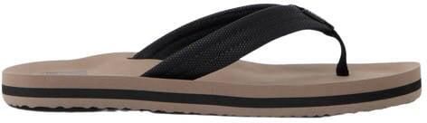 Reef Kids Ahi slippers zwart bruin Rubber Effen