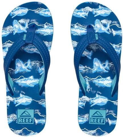 Reef Kids Ahi teenslippers blauw Meisjes Rubber All over print