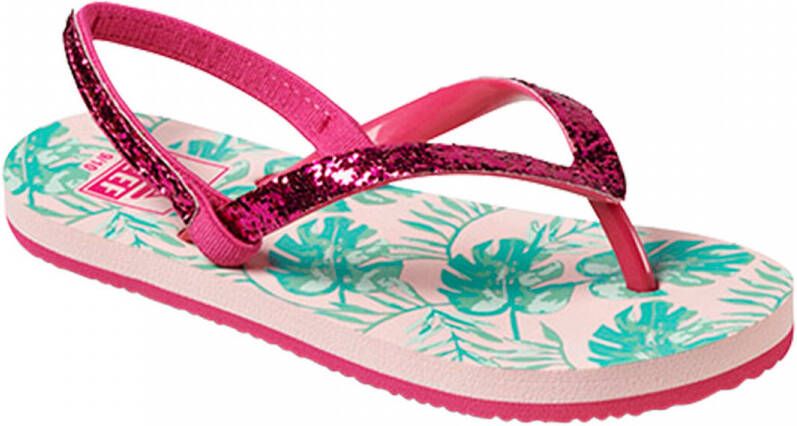 Reef teenslippers met hielbandje roze met glitters Rubber 23-24 - Foto 6