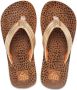 Reef Kids Ahi Wild teenslippers bruin goud Meisjes EVA 32 - Thumbnail 2