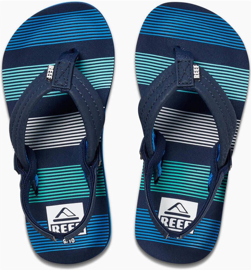Reef Kids Ahi teenslippers met hielbandje donkerblauw Jongens Textiel 28 - Foto 3