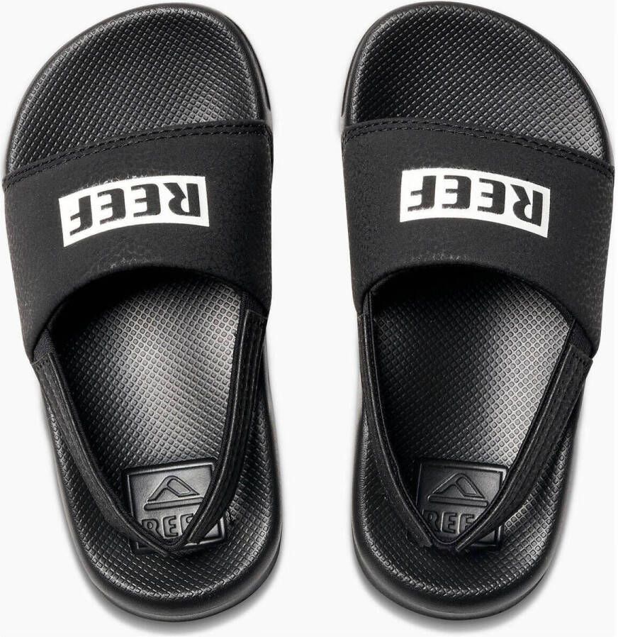 Reef badslippers met hielbandje zwart Jongens Rubber Logo 21 - Foto 3