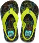 Reef Kids Ahi teenslippers met hielbandje limegeel Textiel 24 - Thumbnail 2