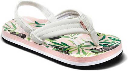 Reef teenslippers met hielbandje wit Meisjes Rubber 25