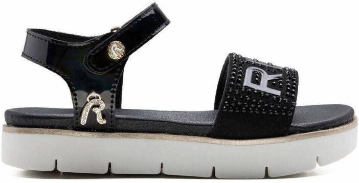Replay sandalen met steentjes zwart Meisjes Imitatieleer Logo 31 - Foto 10
