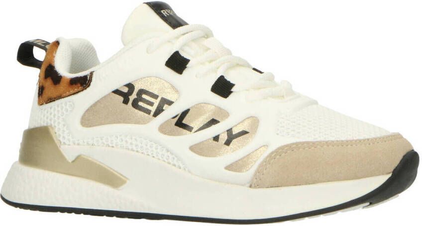 Replay Maze JR Suede JS540002S-3094 Beige Goud - Foto 13