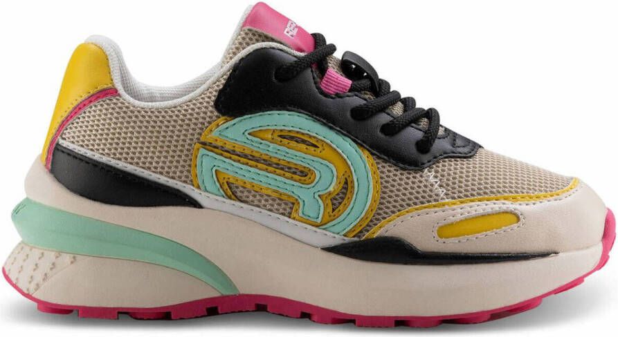 Replay ATHENA JR-1 chunky sneakers beige multi Meisjes Imitatieleer Printopdruk 38 - Foto 4