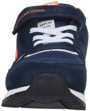 Replay Shoot Jr suède sneakers blauw oranje Jongens Suede Meerkleurig 39 - Foto 4