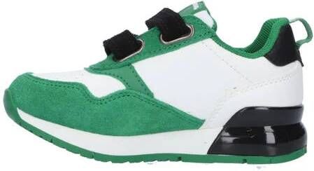 Replay Shoot kid suède sneakers groen wit Jongens Suede Meerkleurig 24