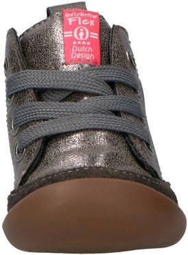 Shoesme BF8W001-F leren babyschoenen loopschoenen zilver Meisjes Leer Effen 19
