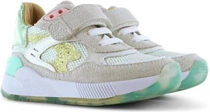 Shoesme chunky leren sneakers mintgroen Jongens Leer Meerkleurig 34 - Foto 5