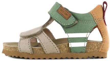 Shoesme leren sandalen groen grijs Jongens Leer Meerkleurig 25 - Foto 4